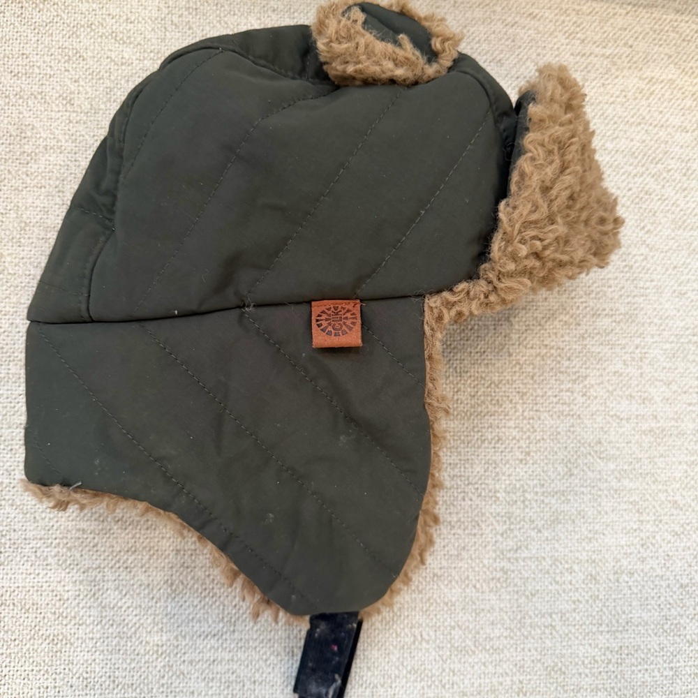 CaliKids Quilted Trapper Hat with Faux Fur